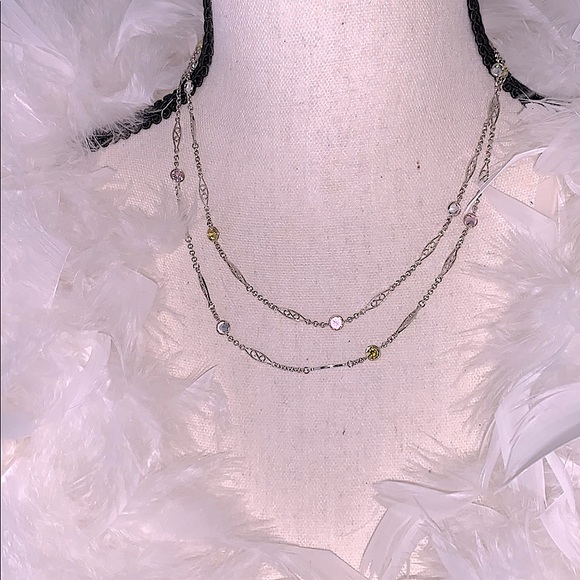 :Epiphany JCM 34” silver station necklace - Picture 3 of 12